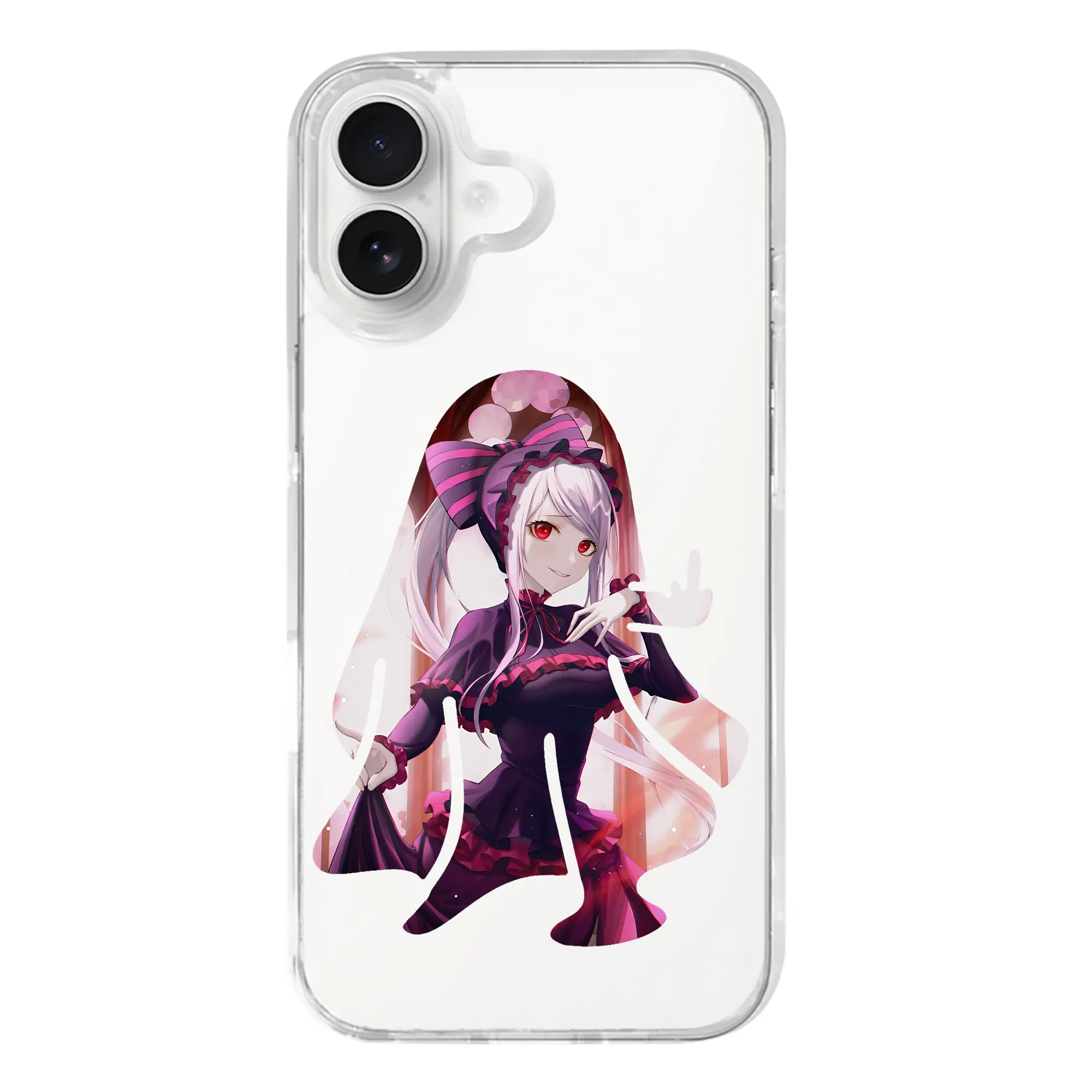 オーバーロード グッズ シャルティア・ブラッドフォールン - iPhone 17シリーズ 透明スマホケース – 薄型・耐衝撃・精密フィット保護カバー